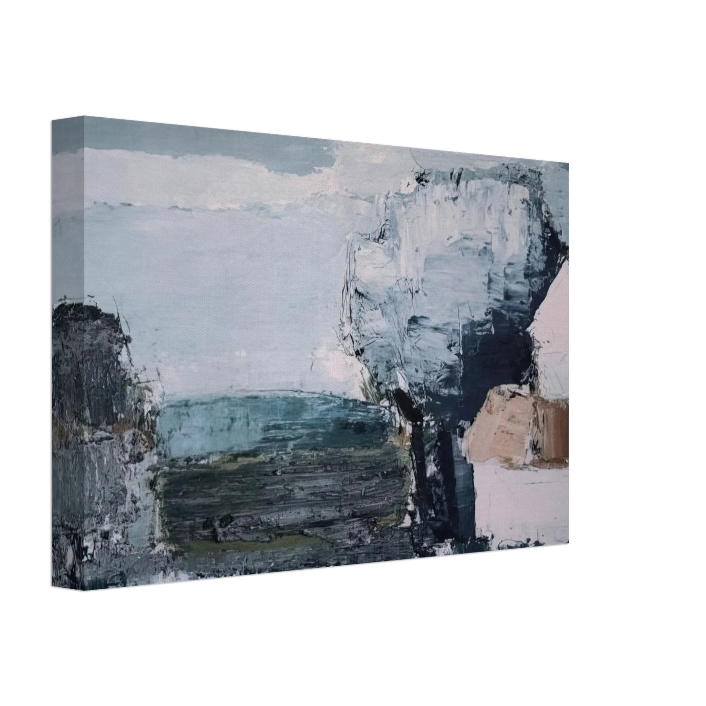 Nicolas de Stael - Paysage mediterraneen - 1953 Canvas - 40x60 cm / 16x24 inches-canvas