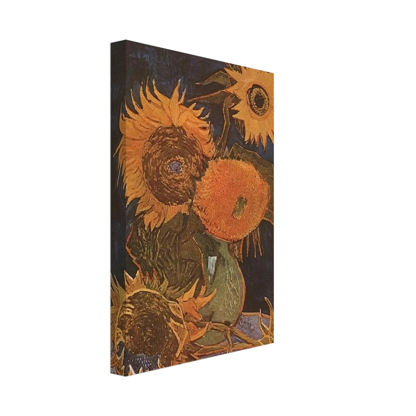 Vincent van Gogh - Still Life Vase with Five Sunflowers Canvas - 70x100 cm / 28x40 inches-canvas