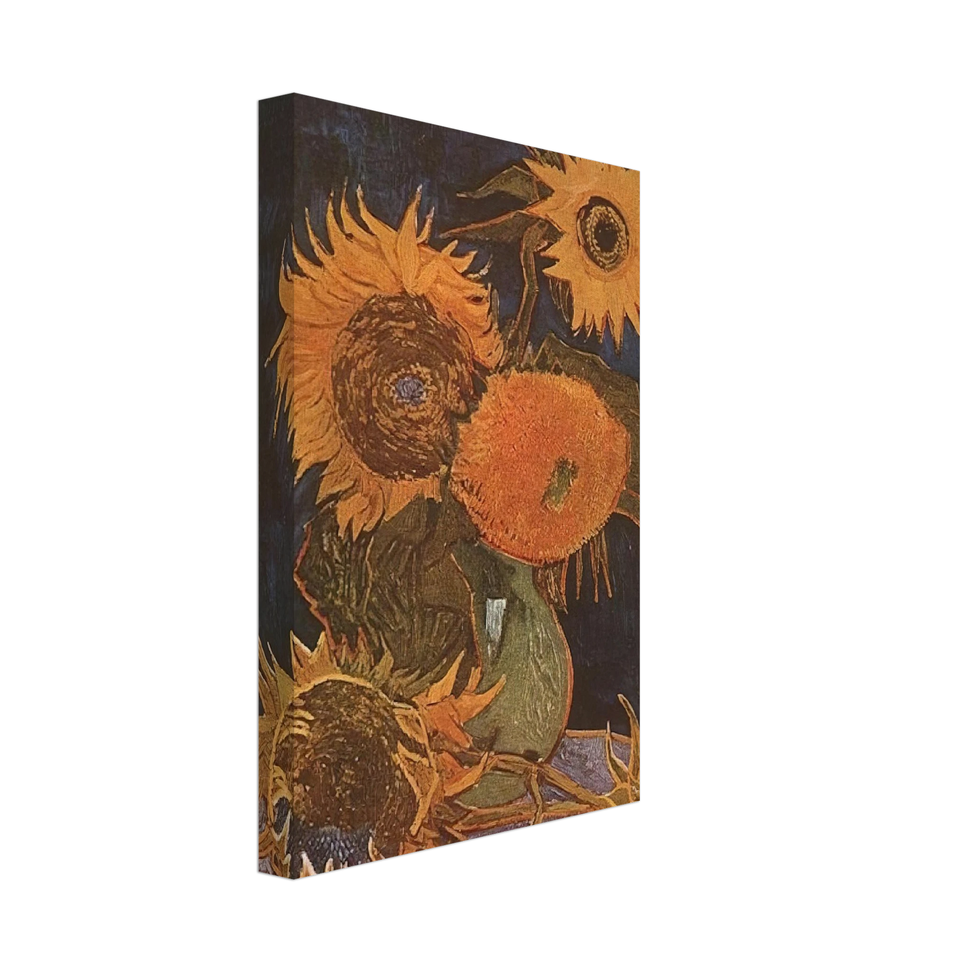 Vincent van Gogh - Still Life Vase with Five Sunflowers Canvas - 70x100 cm / 28x40 inches-canvas