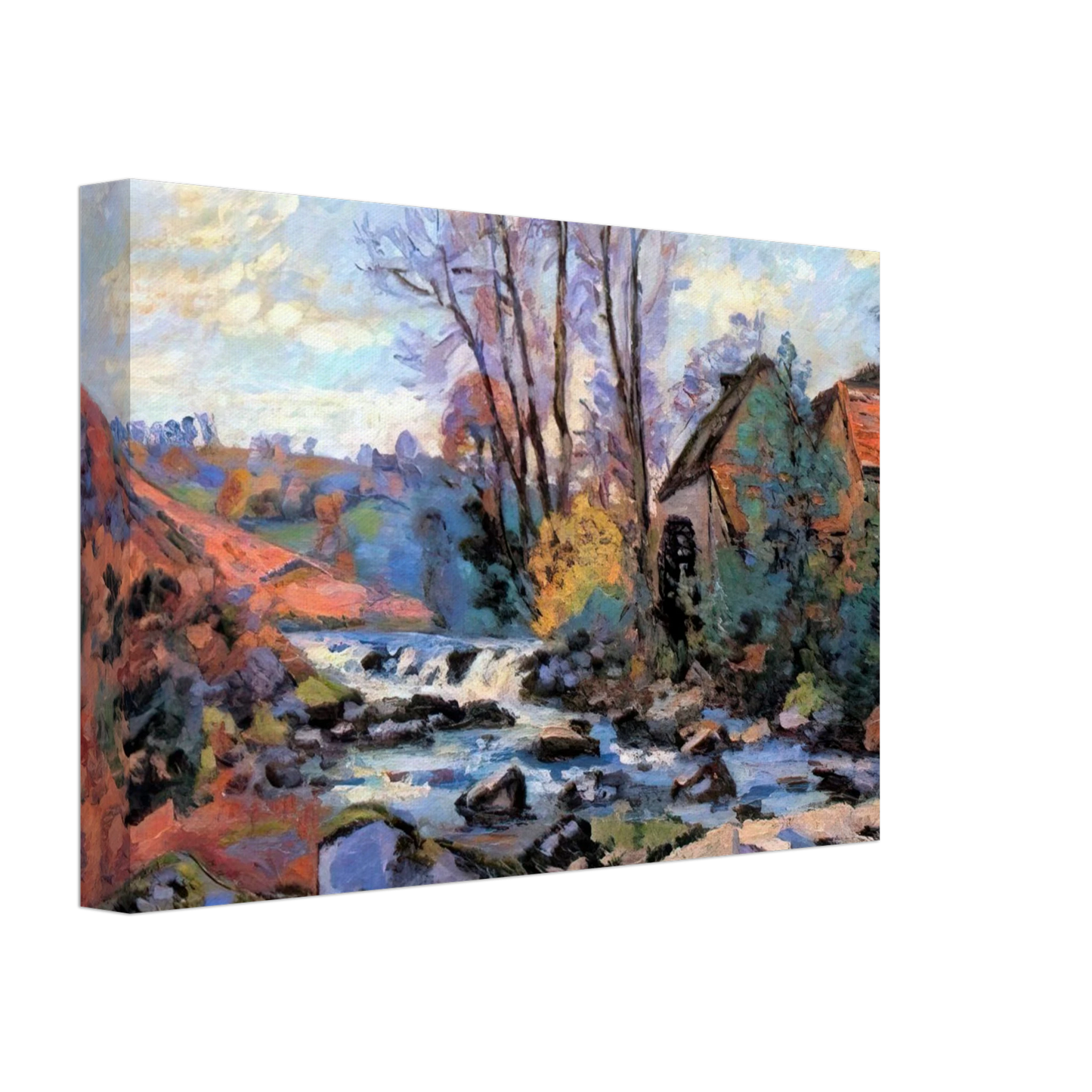 Armand Guillaumin - Moulin Bouchardon, Crozant - 1895 Canvas - 70x100 cm / 28x40 inches-canvas