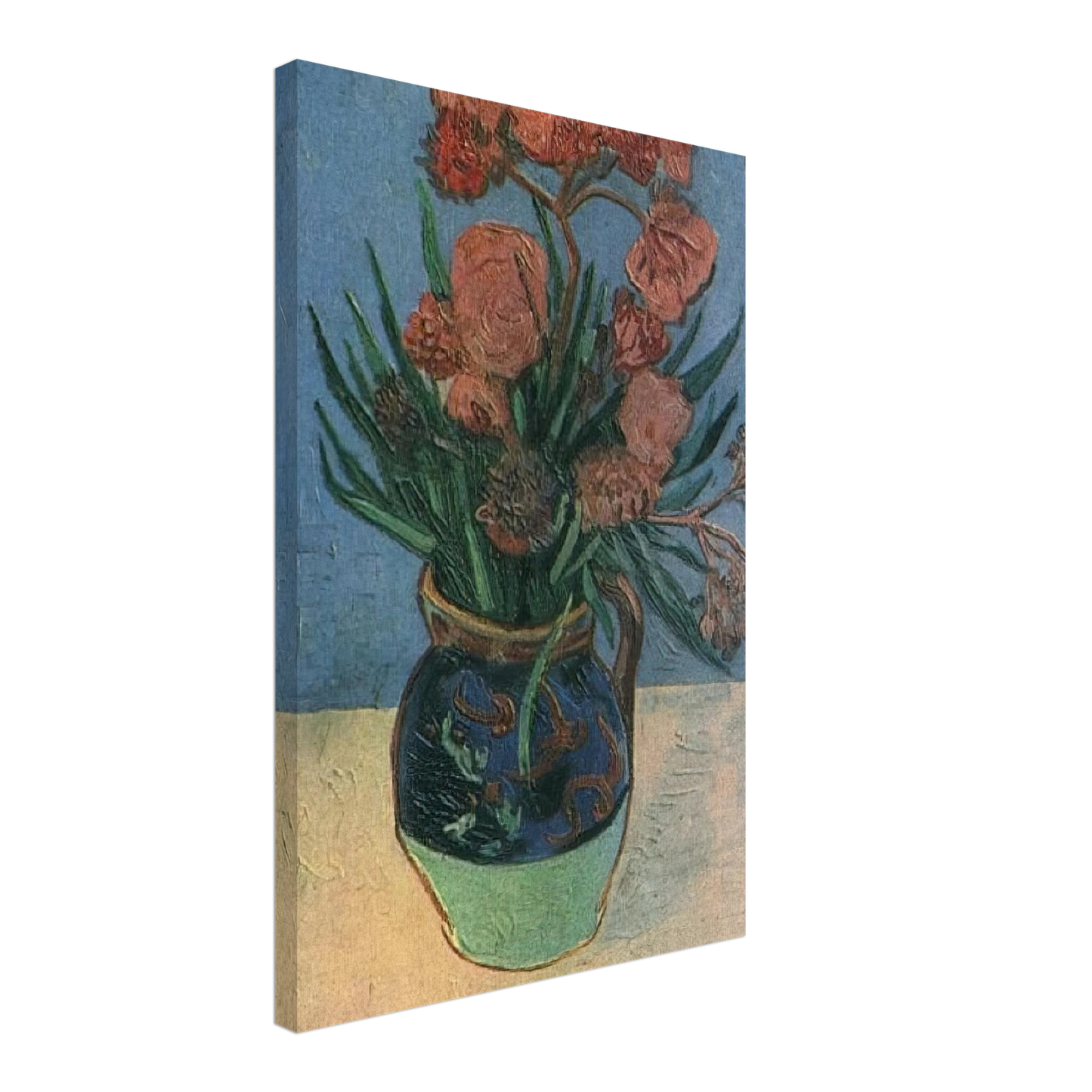 Vincent van Gogh - Still Life Vase with Oleanders Canvas - 40x60 cm / 16x24 inches-canvas