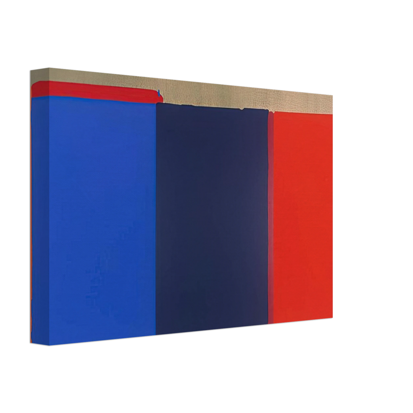 John Hoyland - Blues, Reds - 1969 Canvas - 40x60 cm / 16x24 inches-canvas