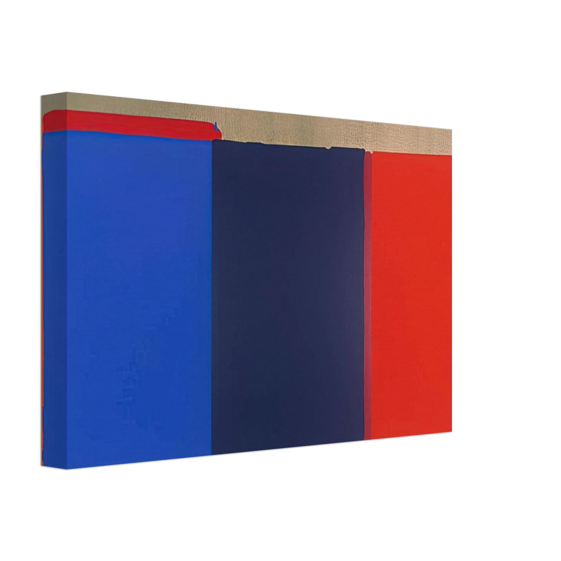 John Hoyland - Blues, Reds - 1969 Canvas - 40x60 cm / 16x24 inches-canvas