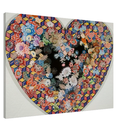 Miriam Schapiro - Heartland - 1985 Canvas - 20x30 cm / 8x12 inches-canvas