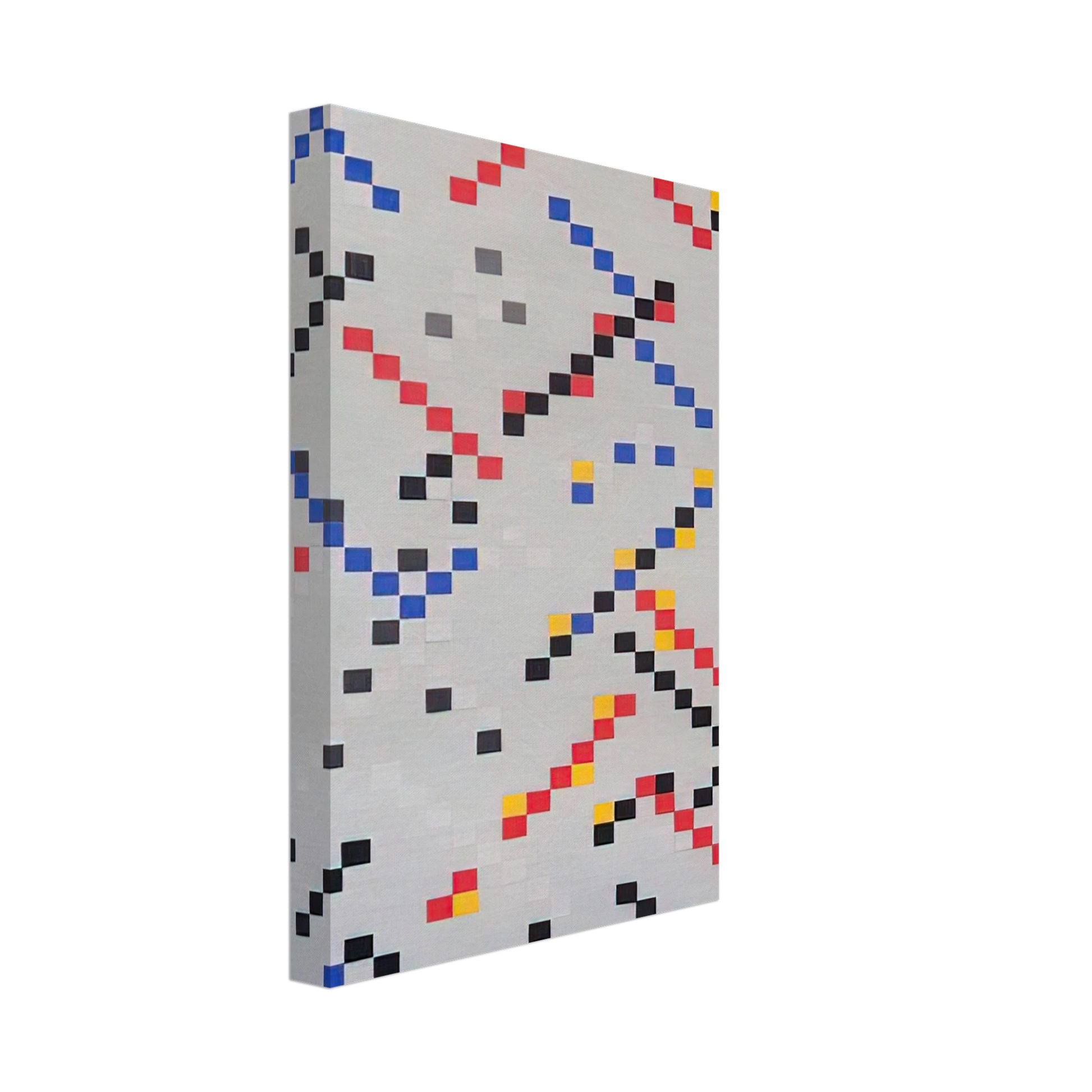 Leon Polk Smith - Inch Squares No. 3 - 1949 Canvas - 40x60 cm / 16x24 inches-canvas