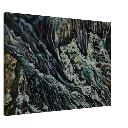 Ivan Albright - BRIDAL TEN SLEEP FALLS Canvas - 20x30 cm / 8x12 inches-canvas