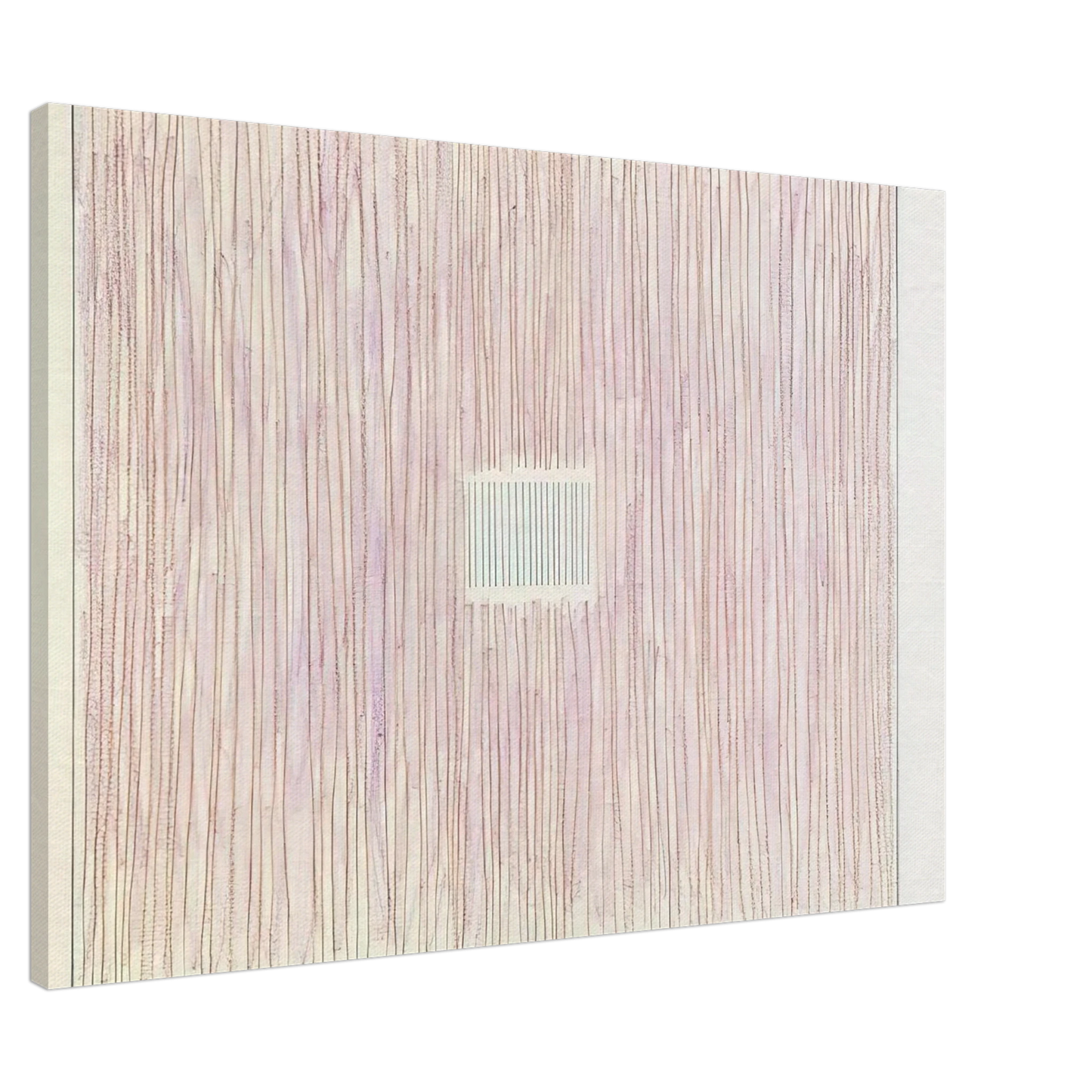 Gene Davis - Untitled Pink Stripes-Gray Box - 1976 Canvas - 20x30 cm / 8x12 inches-canvas