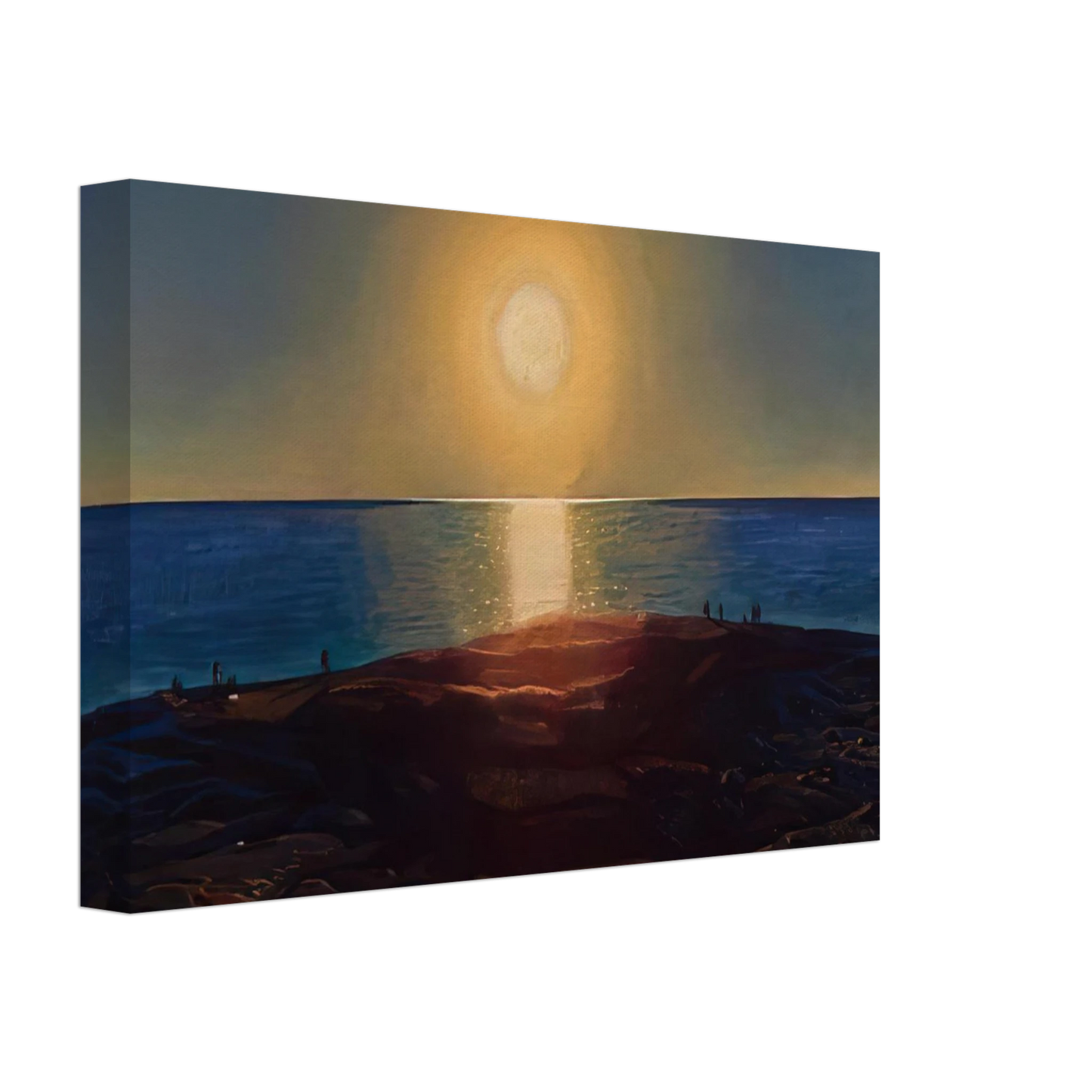 Rockwell Kent - Calm and Free Maine Coast Canvas - 70x100 cm / 28x40 inches-canvas