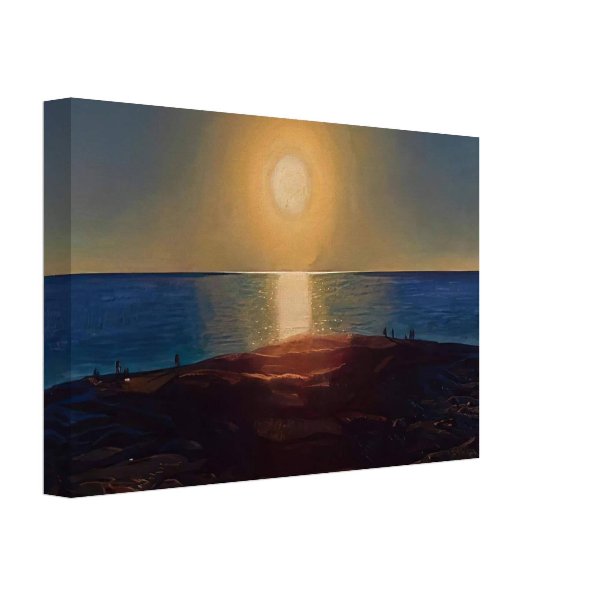 Rockwell Kent - Calm and Free Maine Coast Canvas - 70x100 cm / 28x40 inches-canvas