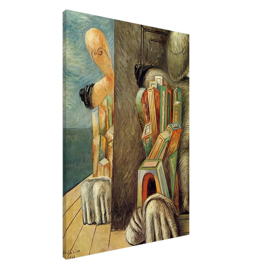 Giorgio de Chirico - ARCHAEOLOGISTS 1926 Canvas - 20x30 cm / 8x12 inches-canvas