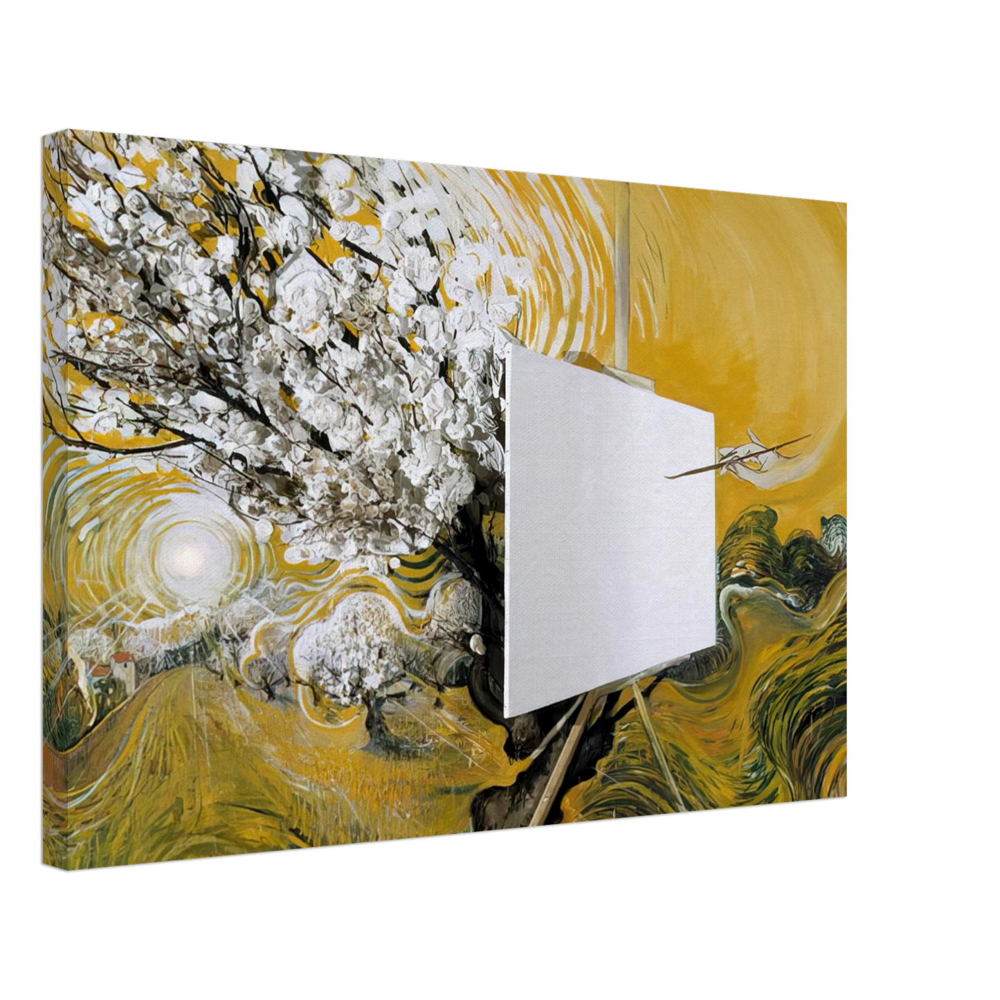 Brett Whiteley - The Blossom Tree - 1982 Canvas - 70x100 cm / 28x40 inches-canvas