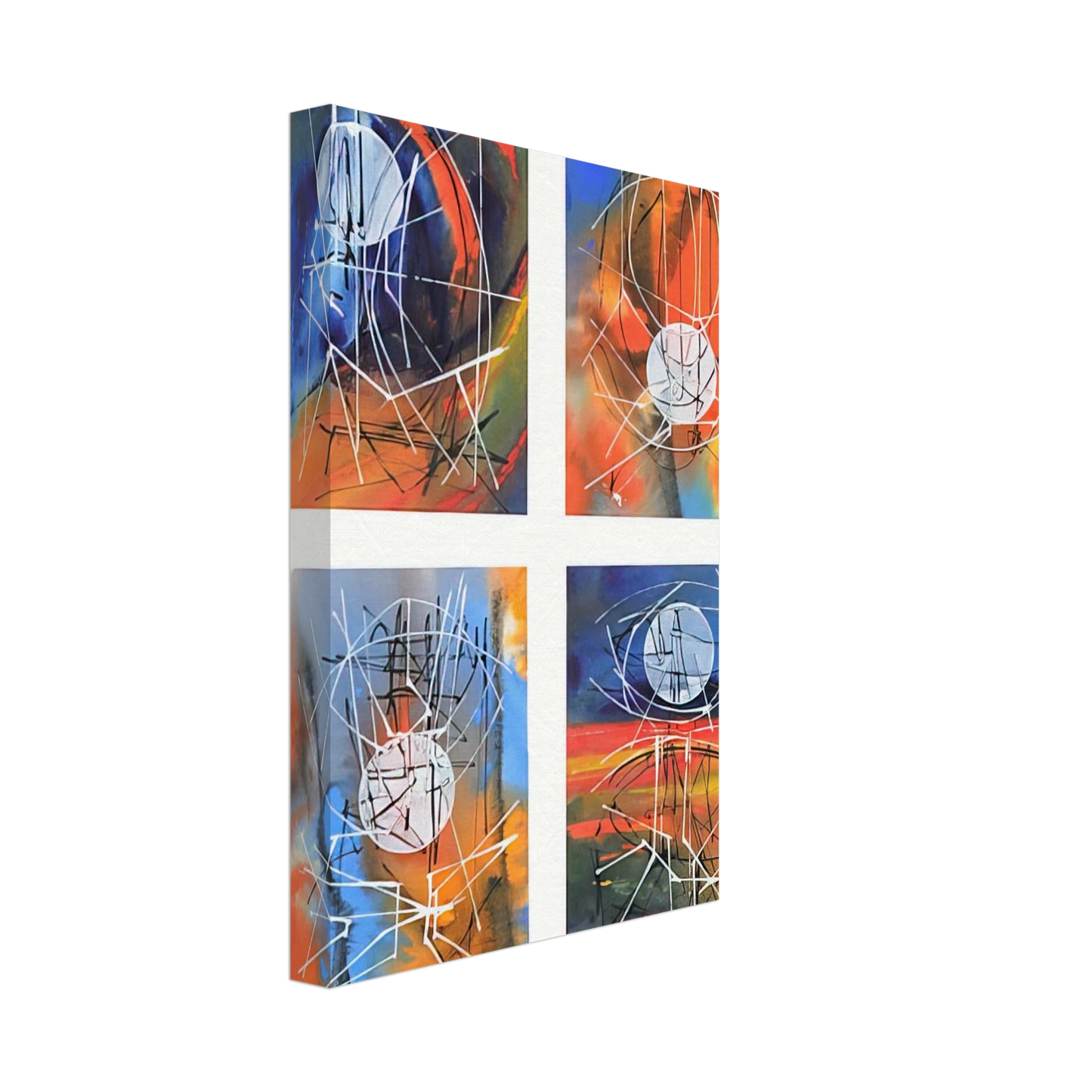 Jimmy Ernst - Four Days - 1979 Canvas - 70x100 cm / 28x40 inches-canvas