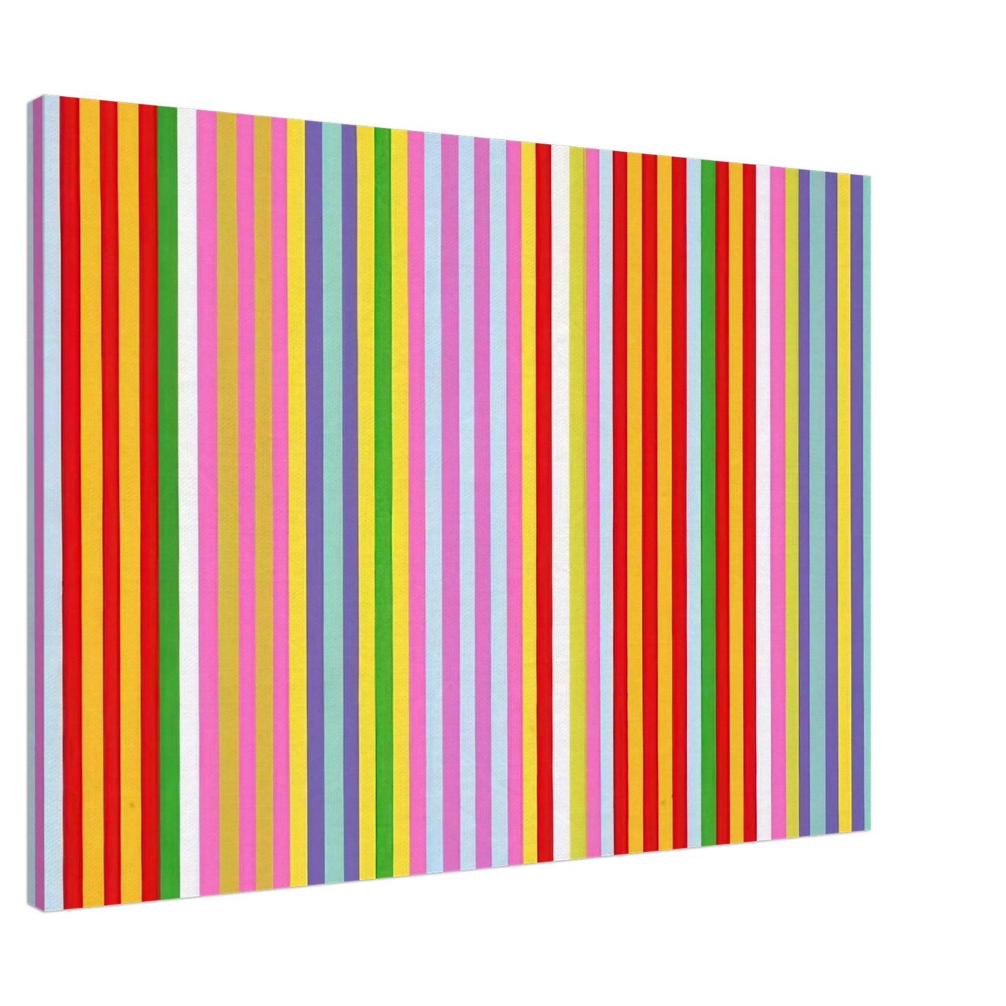 Gene Davis - Powwow - 1969 Canvas - 20x30 cm / 8x12 inches-canvas