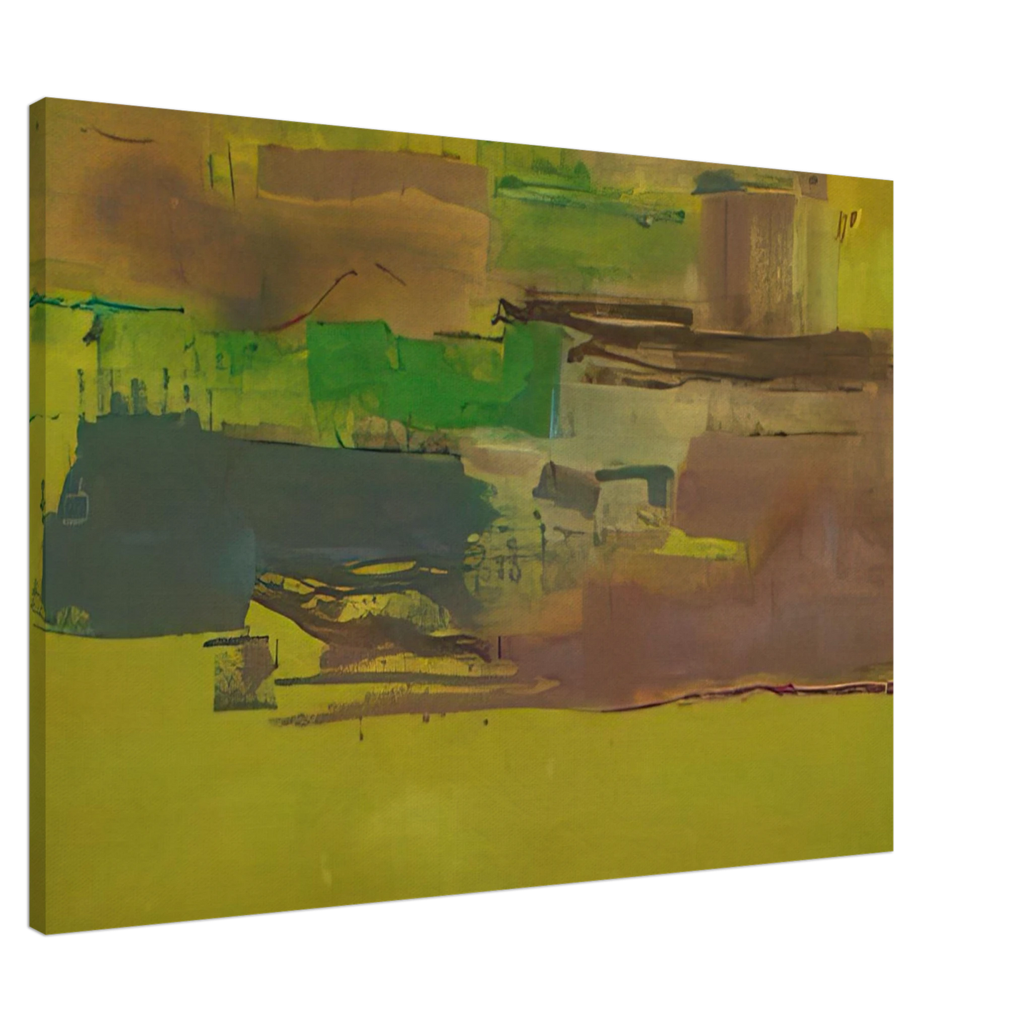 Helen Frankenthaler - August Deep - 1978 Canvas - 20x30 cm / 8x12 inches-canvas
