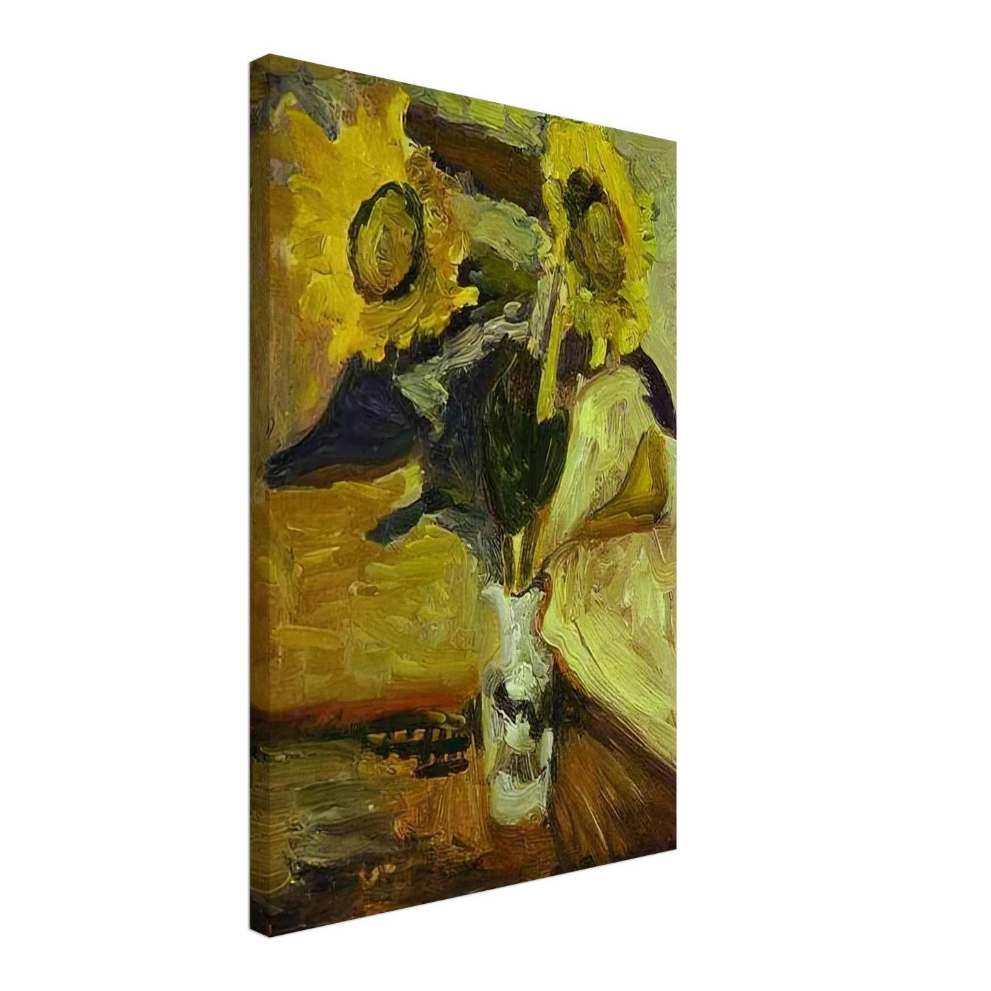 Henri Matisse - VASE OF SUNFLOWERS 1898 Canvas - 40x60 cm / 16x24 inches-canvas