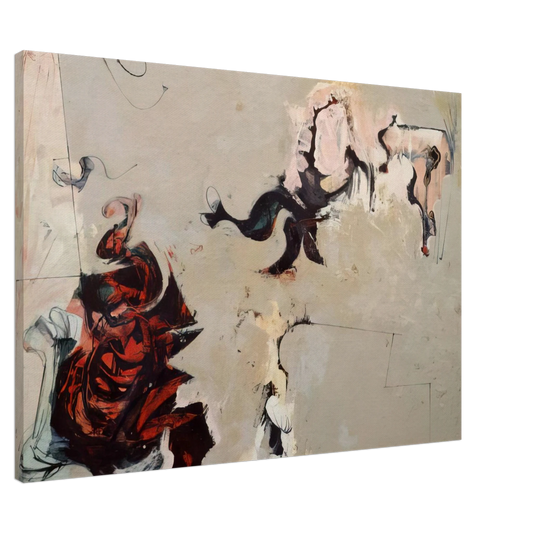 Giorgio Cavallon - Untitled - 1959 Canvas - 20x30 cm / 8x12 inches-canvas