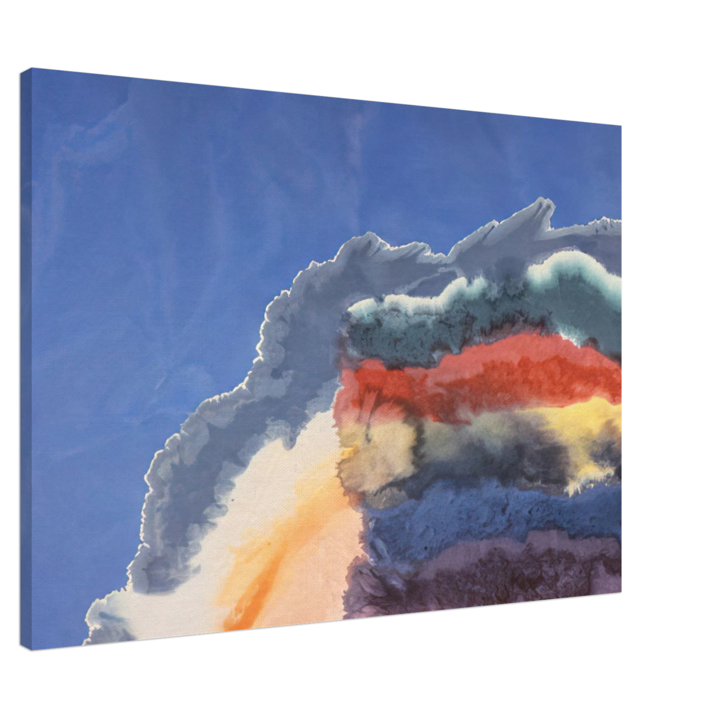 Ronnie Landfield - Shenandoah - 1970 Canvas - 20x30 cm / 8x12 inches-canvas