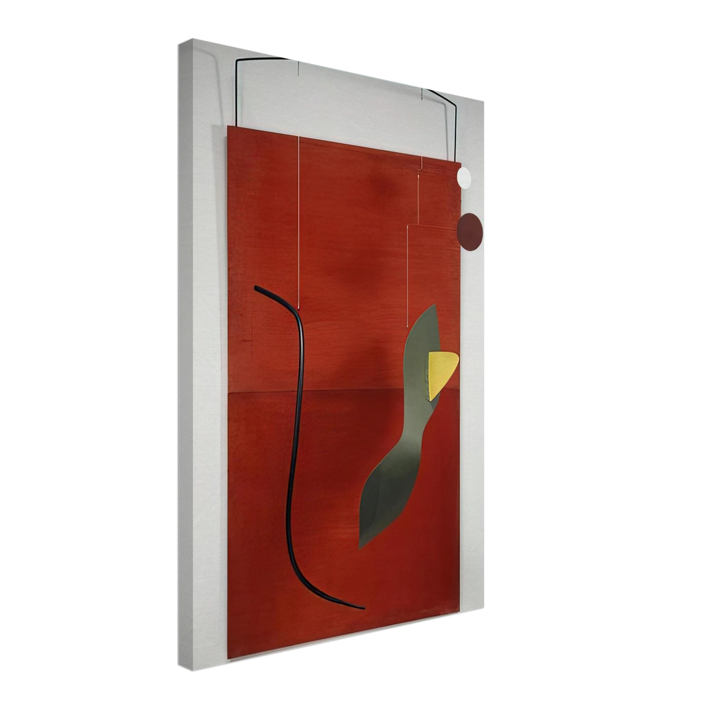 Alexander Calder - RED PANEL 1936 Canvas - 40x60 cm / 16x24 inches-canvas