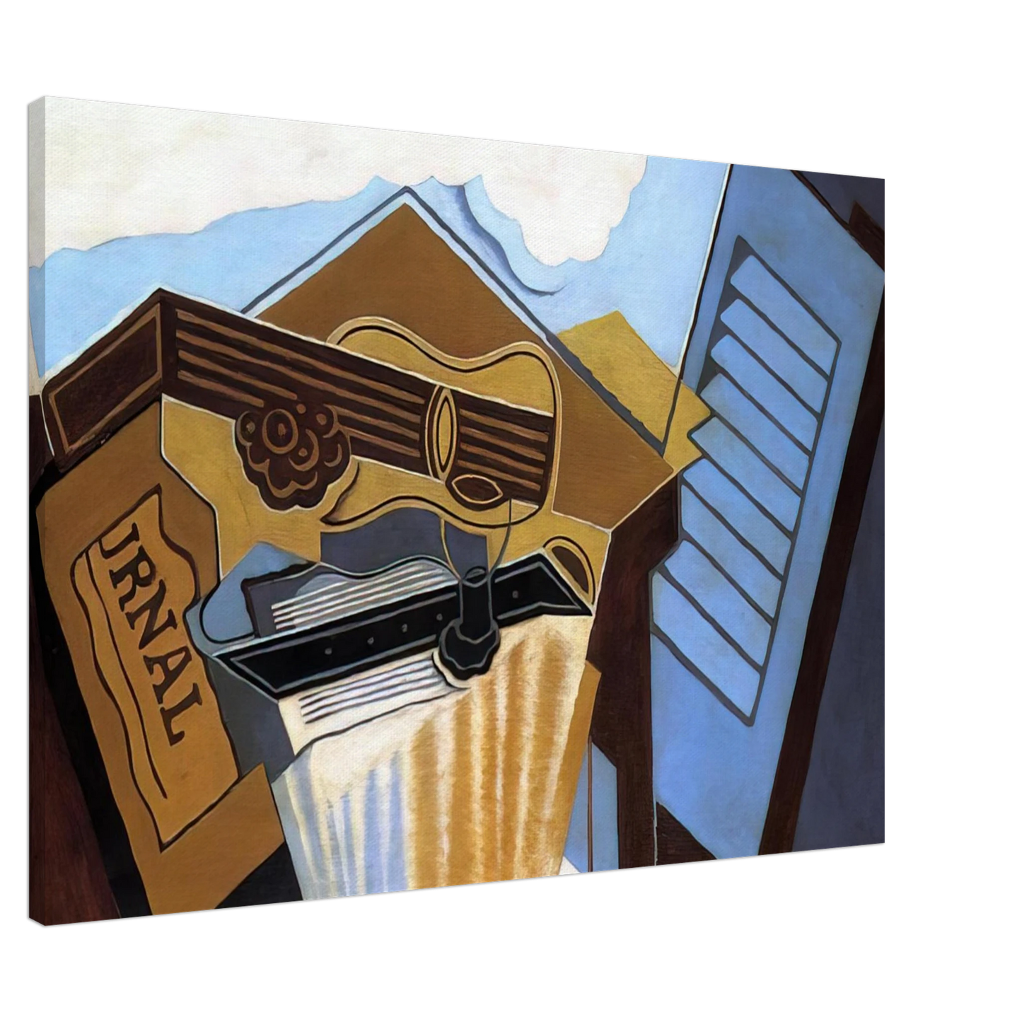 Juan Gris - THE CLOUD 1921 Canvas - 20x30 cm / 8x12 inches-canvas