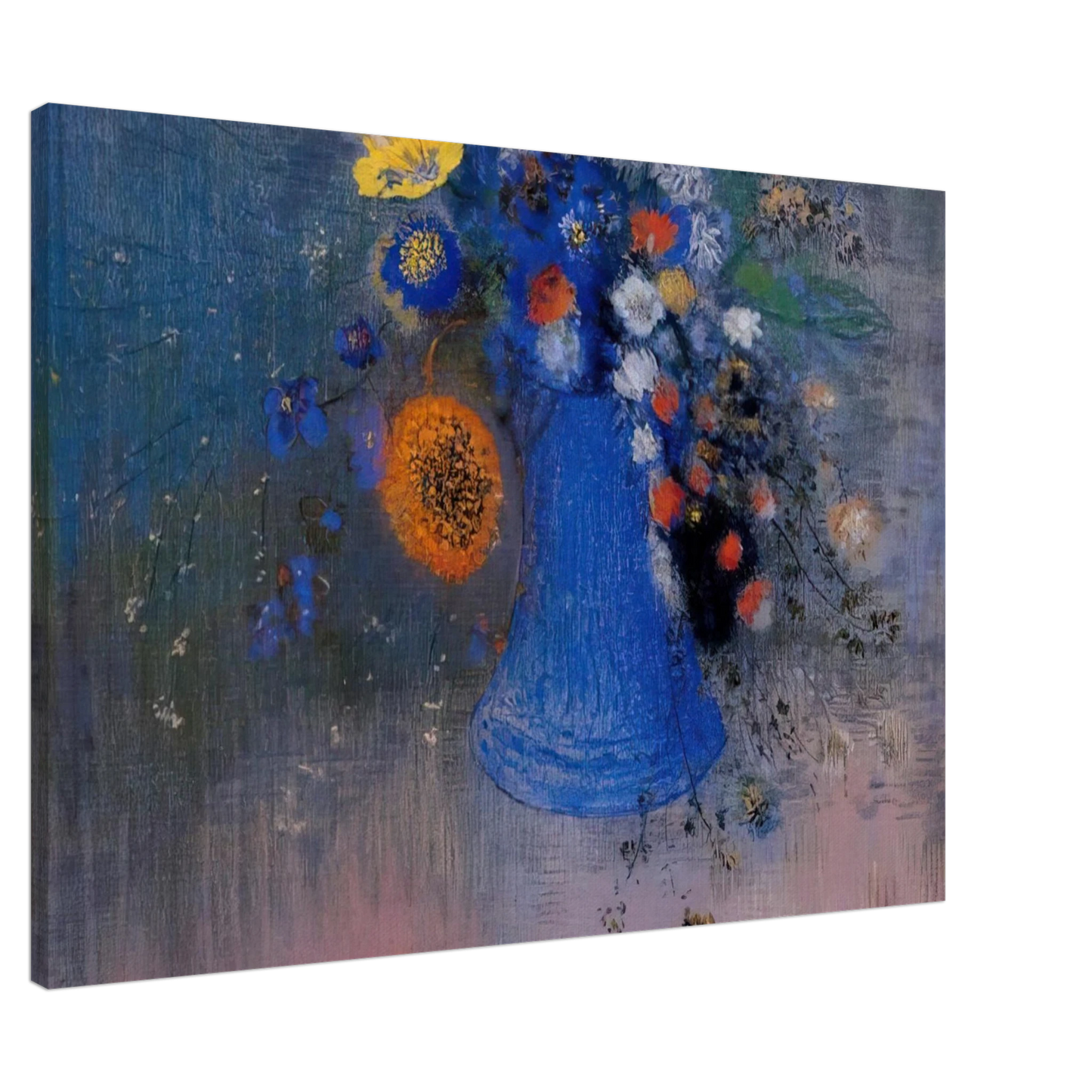 Odilon Redon - VASE OF FLOWERS 8 Canvas - 20x30 cm / 8x12 inches-canvas
