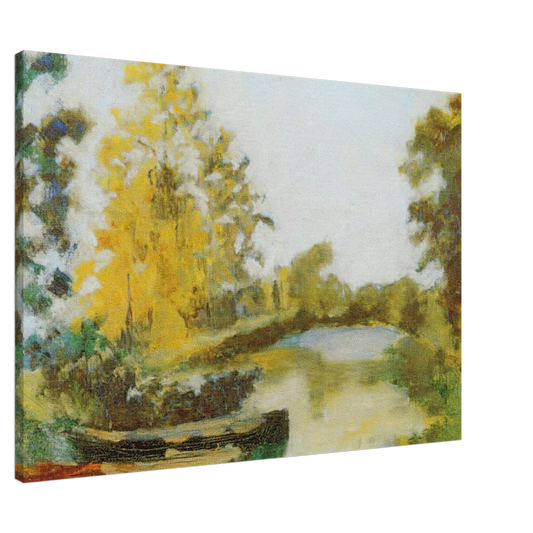 Henri Matisse - BANKS OF THE CANAL 1903 Canvas - 20x30 cm / 8x12 inches-canvas