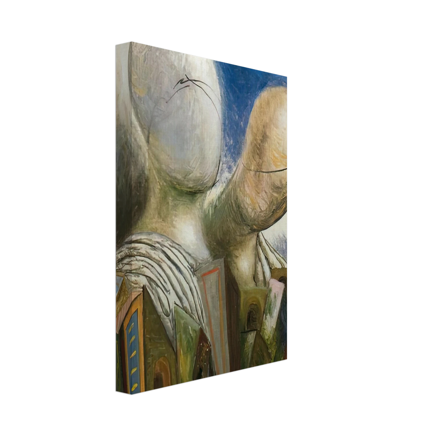 Giorgio de Chirico - THE SPOUSES 1926 Canvas - 40x60 cm / 16x24 inches-canvas