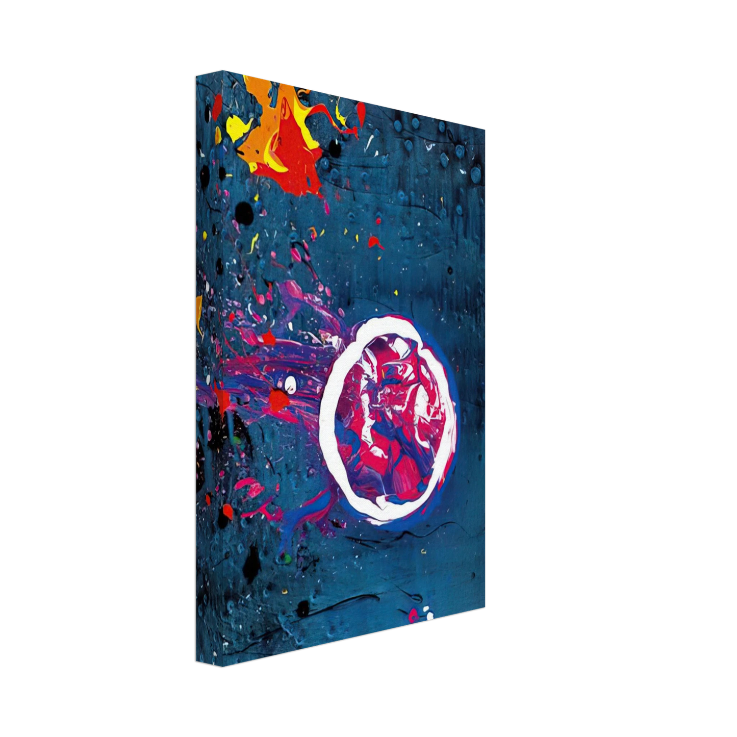 John Hoyland - Vincent's Moon - 11.7.07 - 2007 Canvas - 40x60 cm / 16x24 inches-canvas