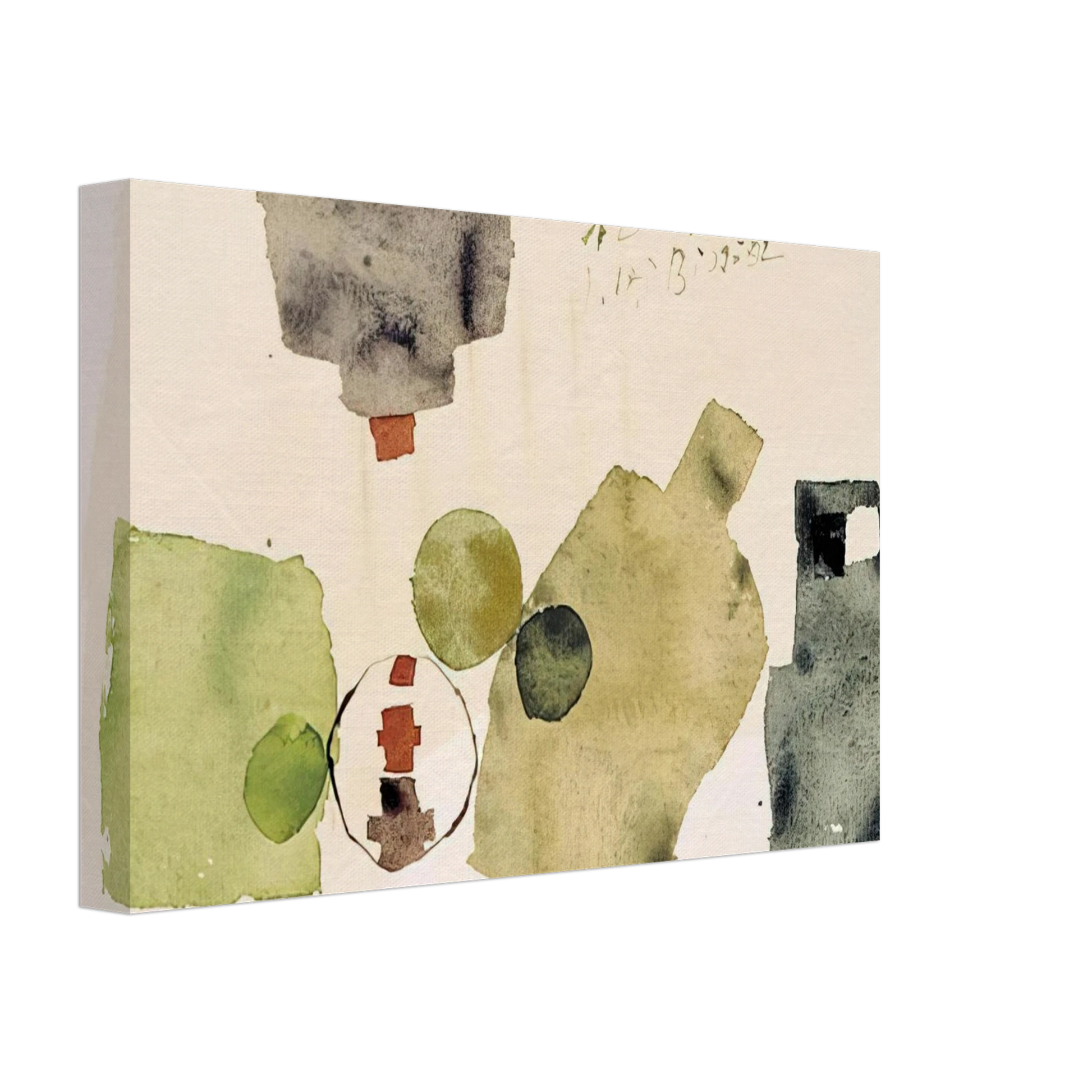 Julius Bissier - 12.XI.59 - 1959 Canvas - 70x100 cm / 28x40 inches-canvas