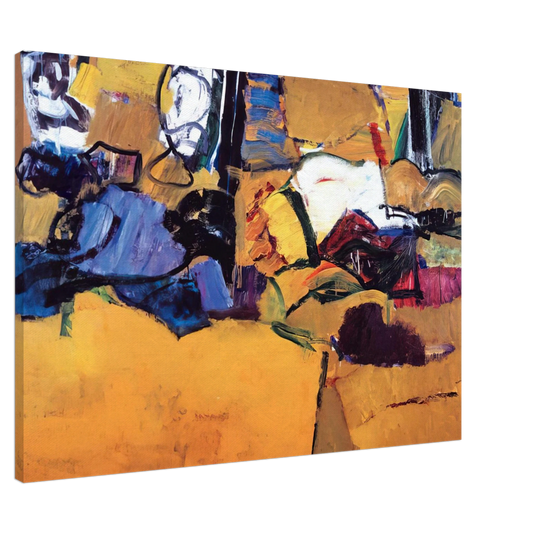 Grace Hartigan - New England, October 1957 Canvas - 20x30 cm / 8x12 inches-canvas