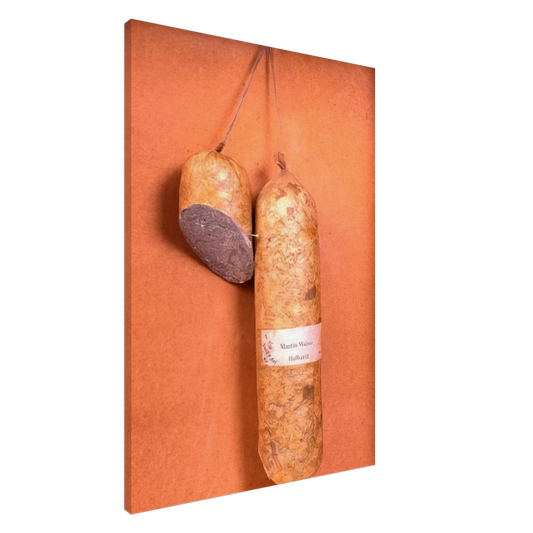 Dieter Roth - Literature Sausage - 1974 Canvas - 20x30 cm / 8x12 inches-canvas
