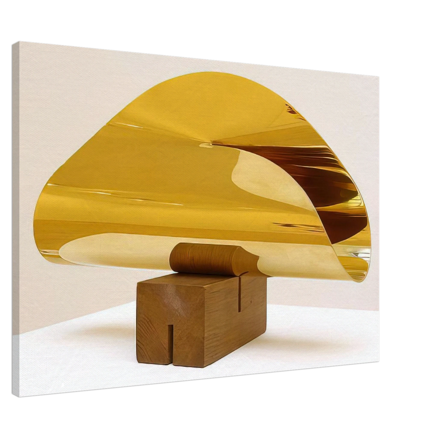 Max Bill - Flache im Raum von einer Linie begrenzt - 1952 Canvas - 20x30 cm / 8x12 inches-canvas