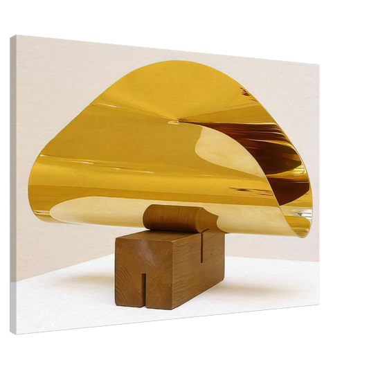 Max Bill - Flache im Raum von einer Linie begrenzt - 1952 Canvas - 20x30 cm / 8x12 inches-canvas