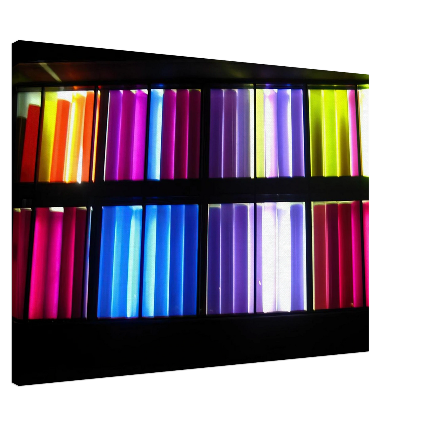 Gene Davis - Sun Sonata - 1983 Williamsburg, Virginia, United States Canvas - 20x30 cm / 8x12 inches-canvas