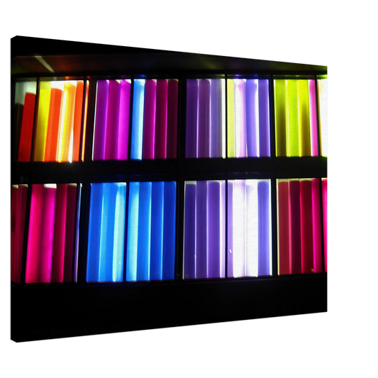 Gene Davis - Sun Sonata - 1983 Williamsburg, Virginia, United States Canvas - 20x30 cm / 8x12 inches-canvas