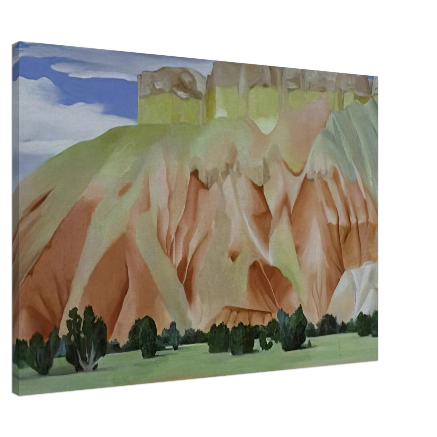 Georgia O'Keeffe - My Backyard Canvas - 20x30 cm / 8x12 inches-canvas