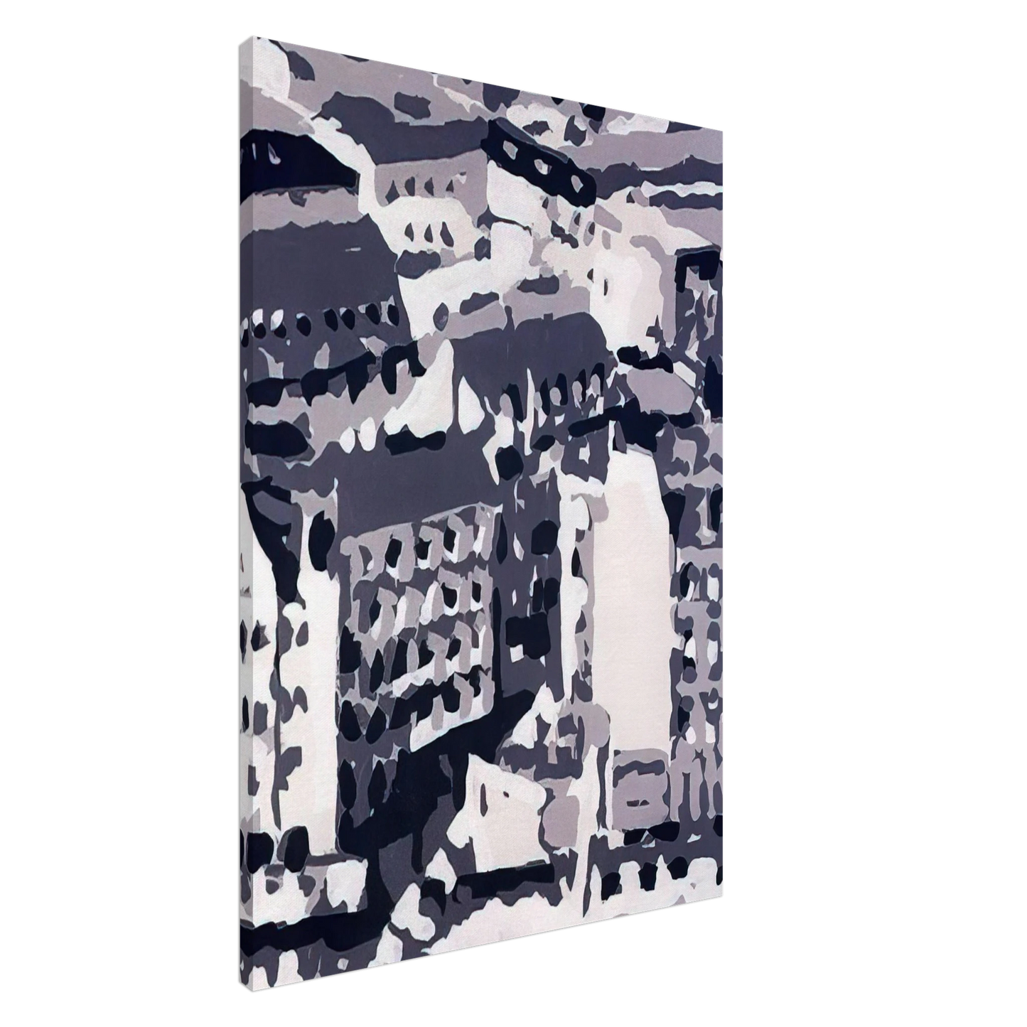 Gerhard Richter - TOWNSCAPE 1969 2 Canvas - 20x30 cm / 8x12 inches-canvas