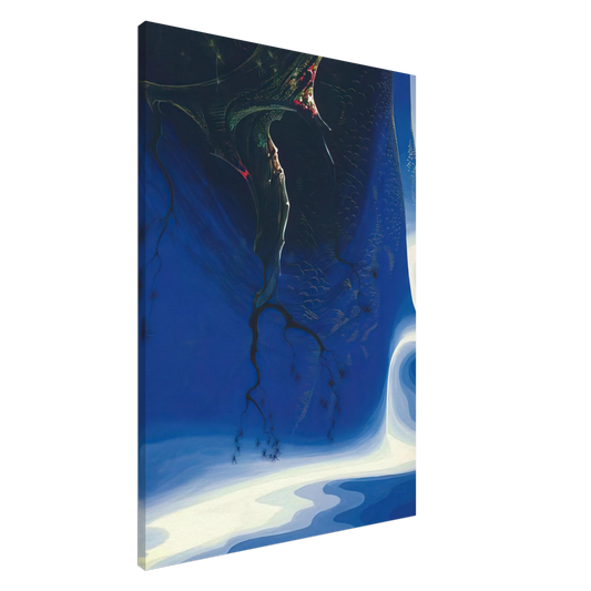 Eyvind Earle - Blue Purple Mist Canvas - 20x30 cm / 8x12 inches-canvas