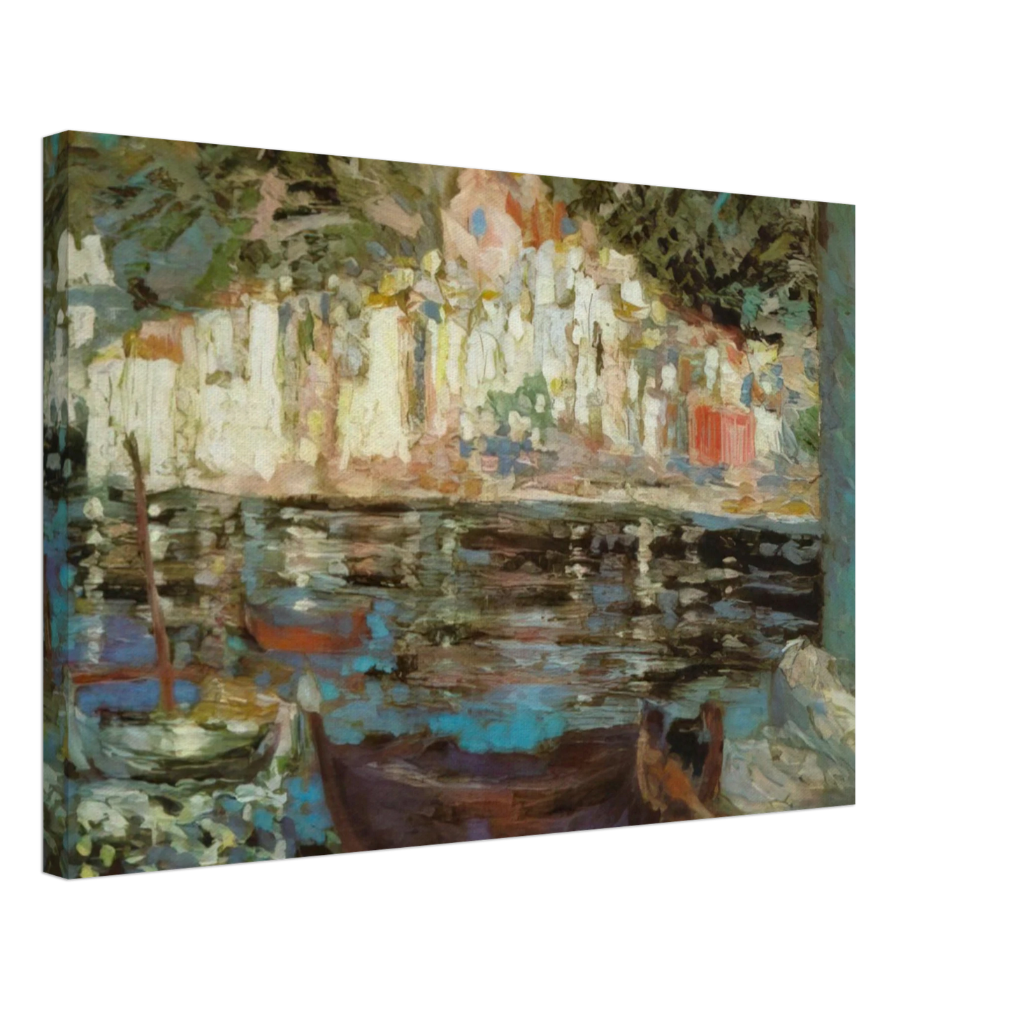 Salvador Dali - VIEW OF CADAQUES FROM PLAYA POAL Canvas - 70x100 cm / 28x40 inches-canvas