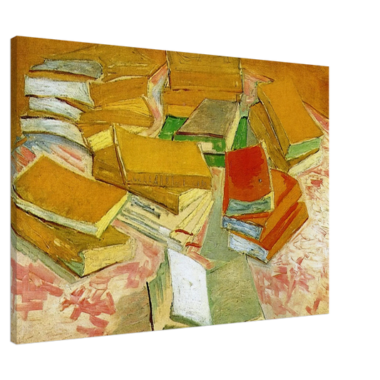 Vincent van Gogh - Still Life - French Novels Canvas - 20x30 cm / 8x12 inches-canvas