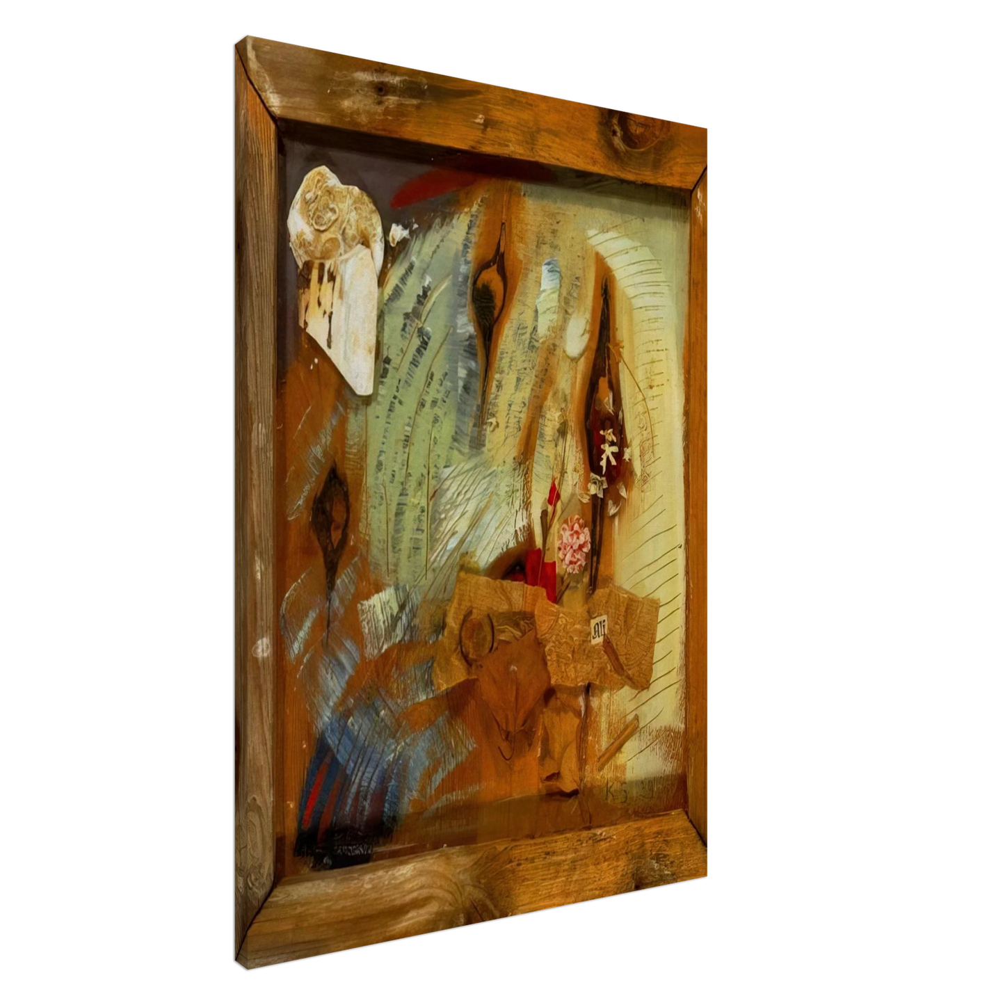 Kurt Schwitters - MERZBILD ALF 1939 Canvas - 20x30 cm / 8x12 inches-canvas