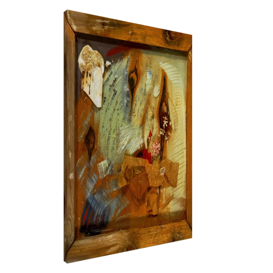 Kurt Schwitters - MERZBILD ALF 1939 Canvas - 20x30 cm / 8x12 inches-canvas