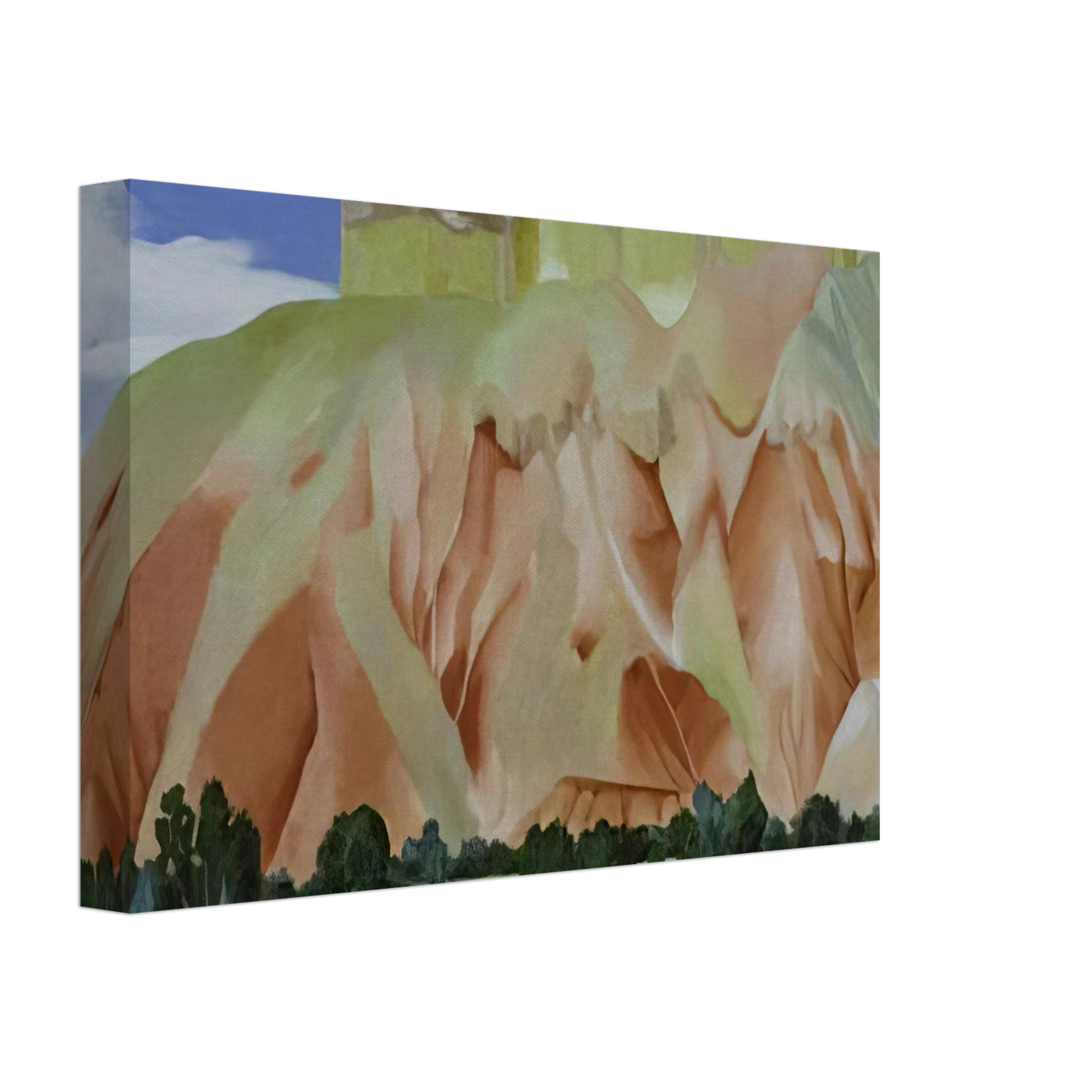 Georgia O'Keeffe - My Backyard Canvas - 40x60 cm / 16x24 inches-canvas