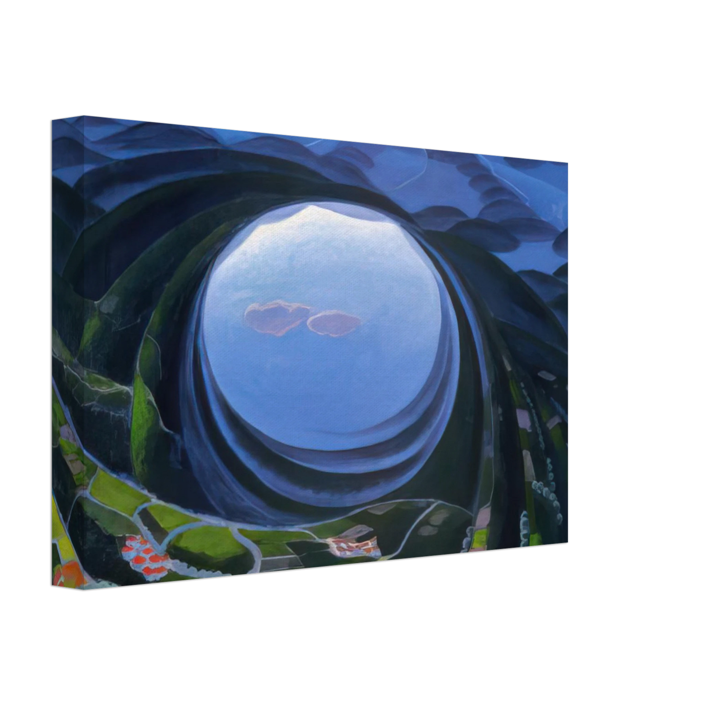 Gerardo Dottori - Primavera Umbria - 1923 Canvas - 40x60 cm / 16x24 inches-canvas