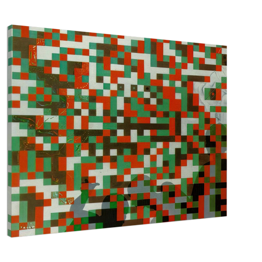 Salvador Dali - CYBERNETIC ODALISQUE Canvas - 20x30 cm / 8x12 inches-canvas