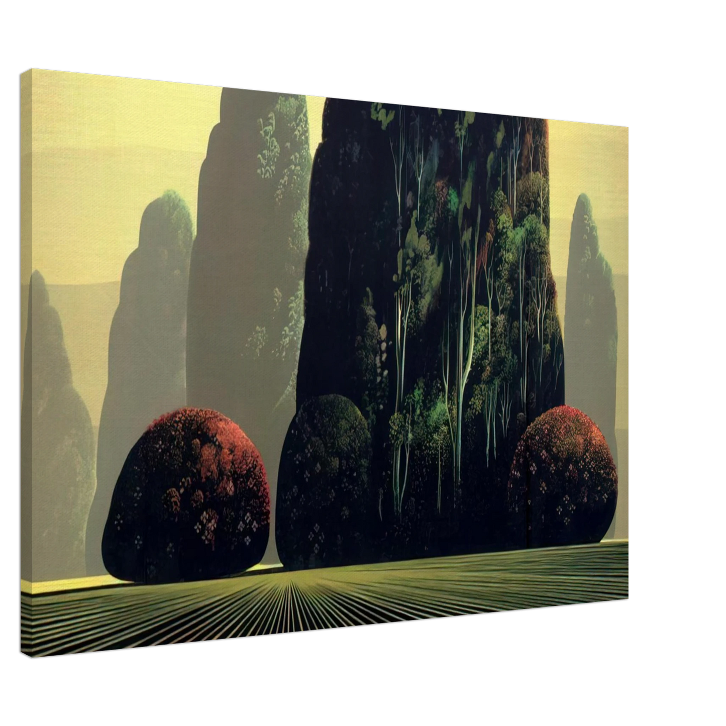 Eyvind Earle - Autumn Eucalyptus Canvas - 20x30 cm / 8x12 inches-canvas