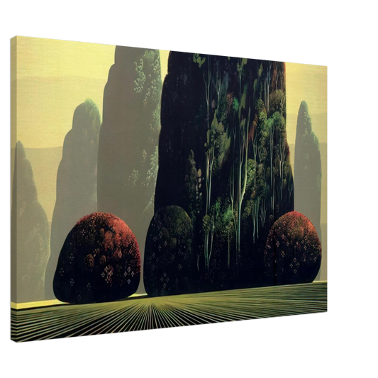 Eyvind Earle - Autumn Eucalyptus Canvas - 20x30 cm / 8x12 inches-canvas