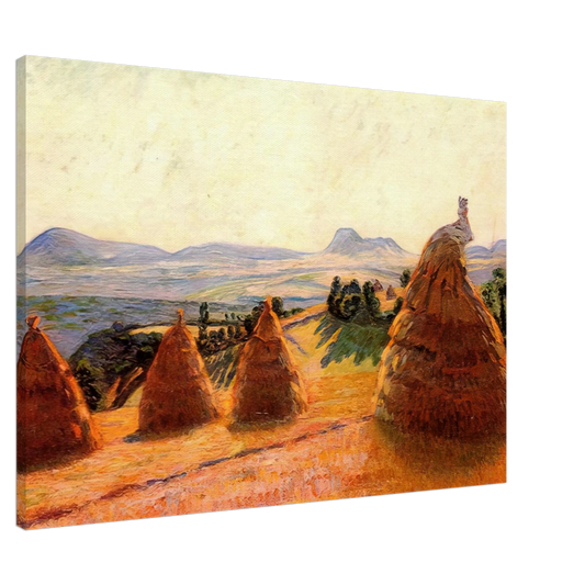 Armand Guillaumin - Plateau Bromont at Pontgibaud Puy de Dome Canvas - 20x30 cm / 8x12 inches-canvas