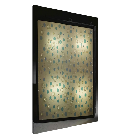 Gyula Kosice - Reloj espacial - Kinetic Art Canvas - 20x30 cm / 8x12 inches-canvas