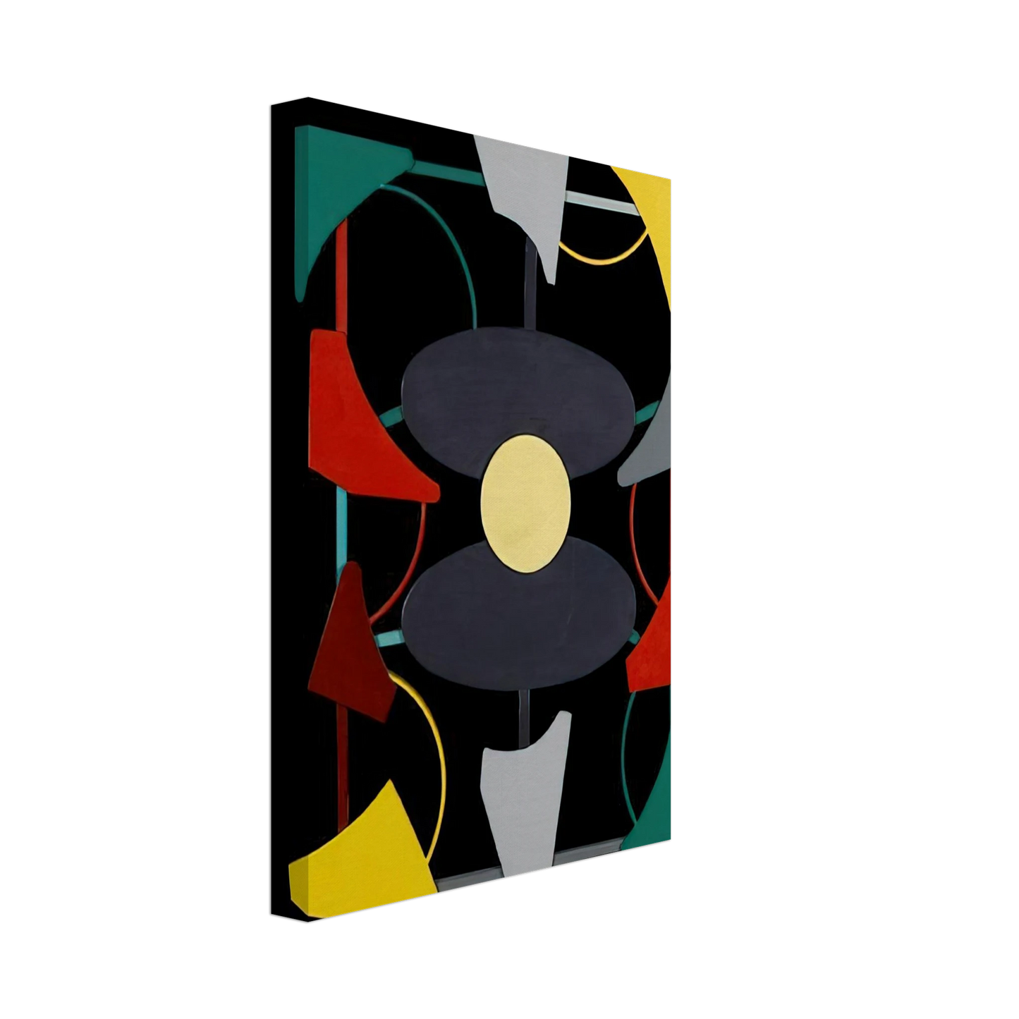 Gyula Kosice - Planos y color liberados - 1947 Canvas - 40x60 cm / 16x24 inches-canvas