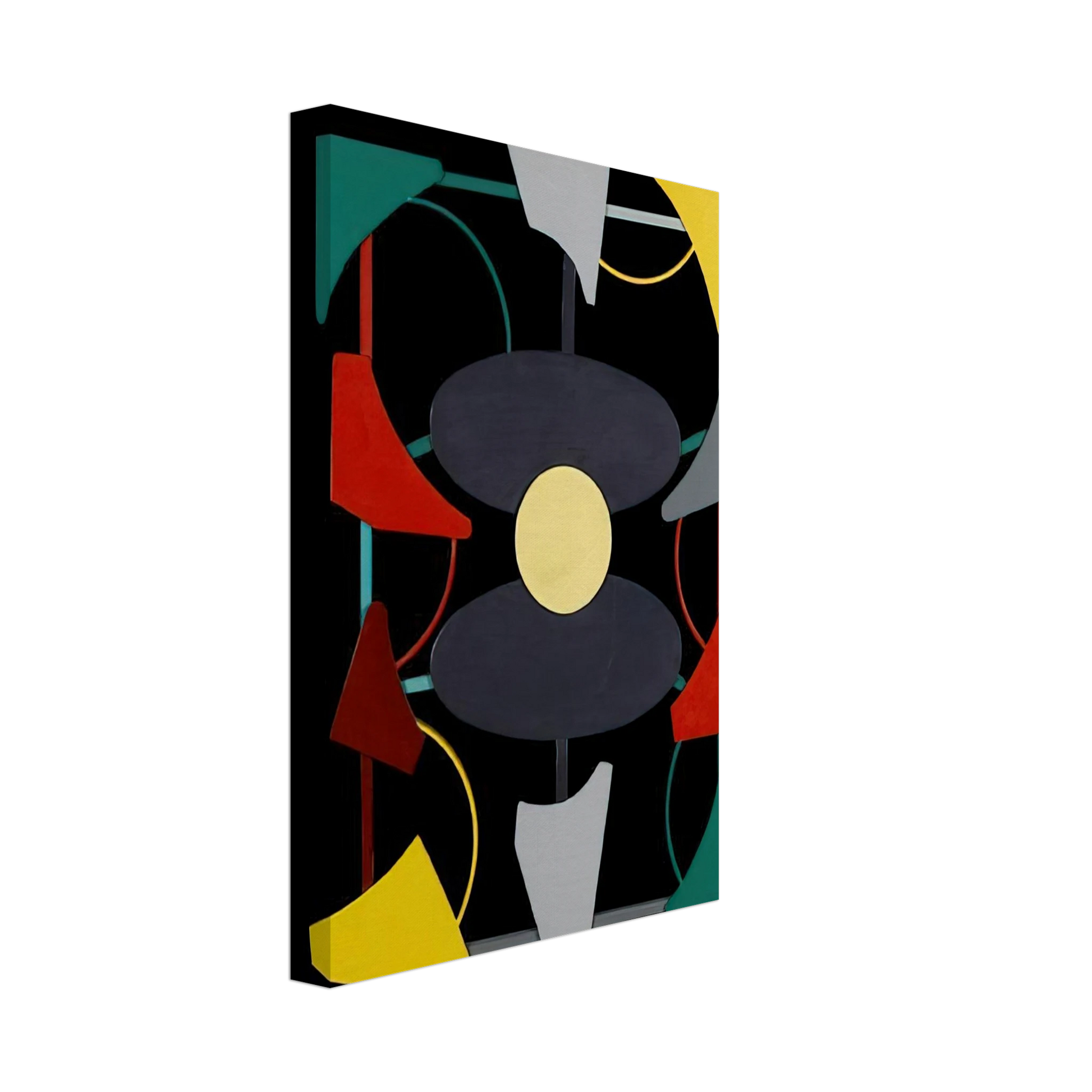 Gyula Kosice - Planos y color liberados - 1947 Canvas - 40x60 cm / 16x24 inches-canvas